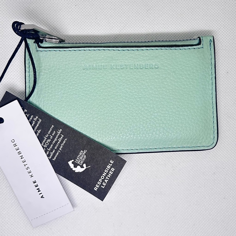 Aimee Kestenberg MINT W/ BRUSHED SILVER MELBOURNE CC Wallet NWT